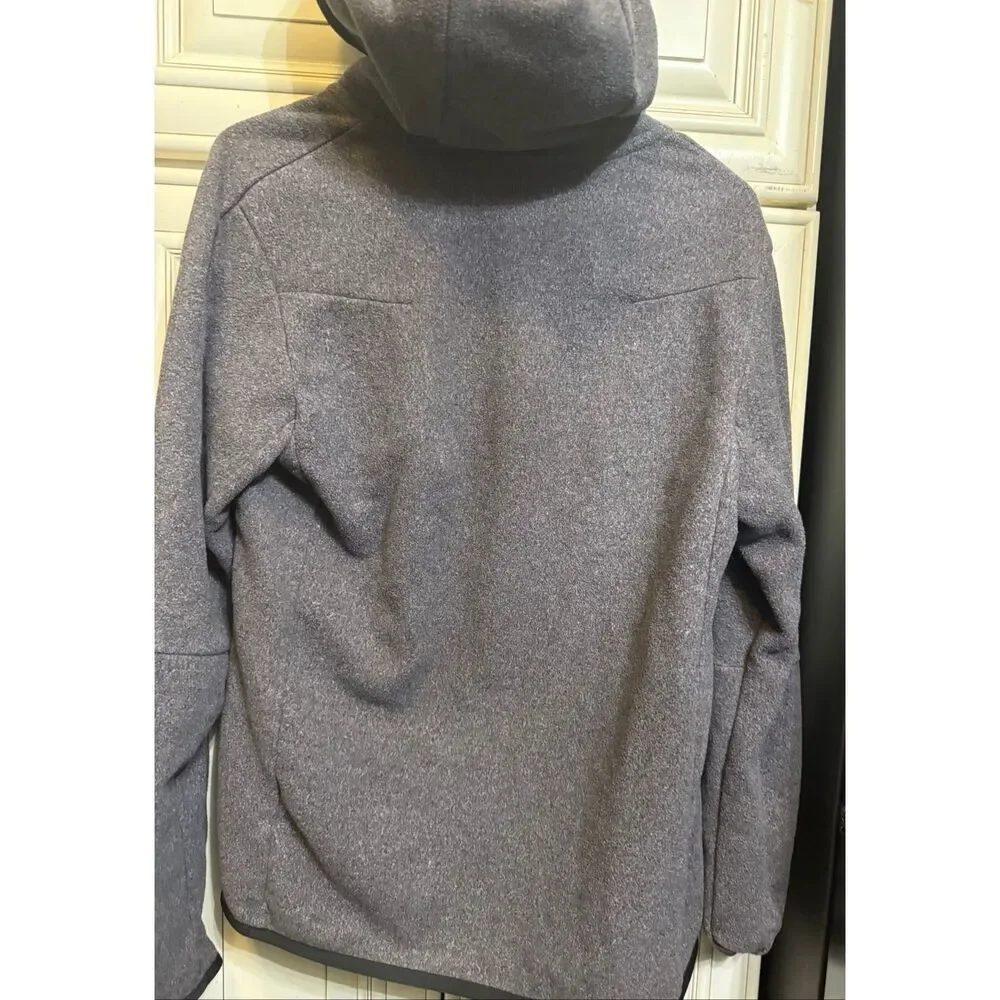 Nike Youth Fleece Sportswear Tech Fleec Full Zip Winterized Hoodie Gray Size XS